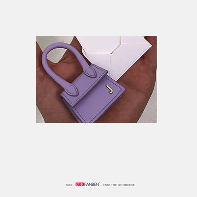 purple Маленькая мини-сумка для женщин и девочек ins шикарная модная желтая оранжевая фиолетовая белая милая сумка-мессенджер - Цвет: purple