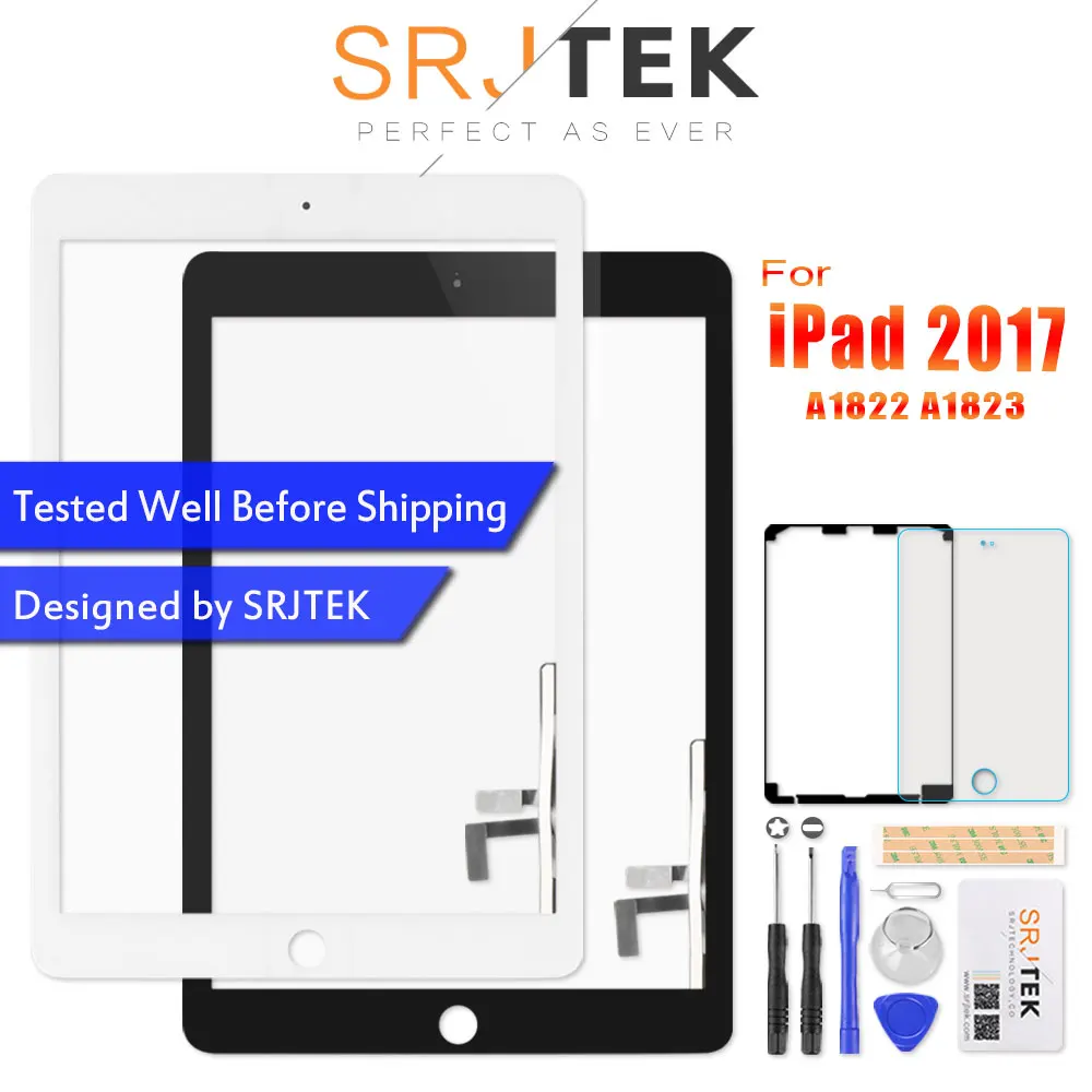Сенсорный экран для iPad сенсорный экран дигитайзер для iPad 5 iPad 9,7 A1822 A1823 экран стеклянная панель Замена датчика