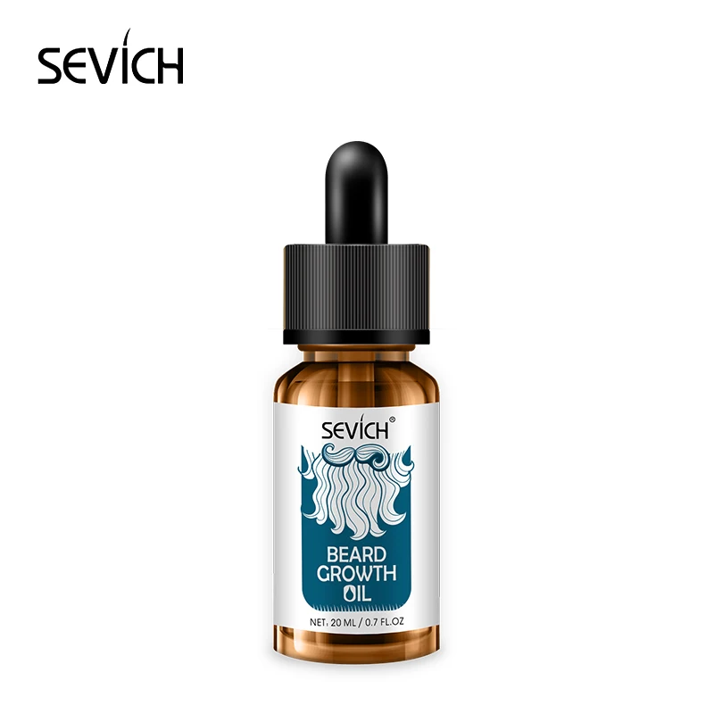 Beard growth oil Sevich, набор для ухода за бородой для мужчин, профессиональное масло для роста бороды, органический бальзам для бороды, воск, стильный набор для ухода за бородой - Цвет: Beard growth oil