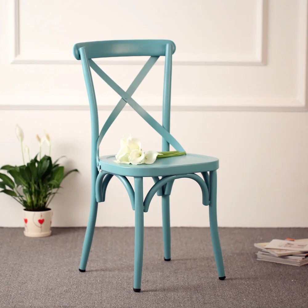 IKayaa промышленный стиль металлические кухонные обеденные стулья стул