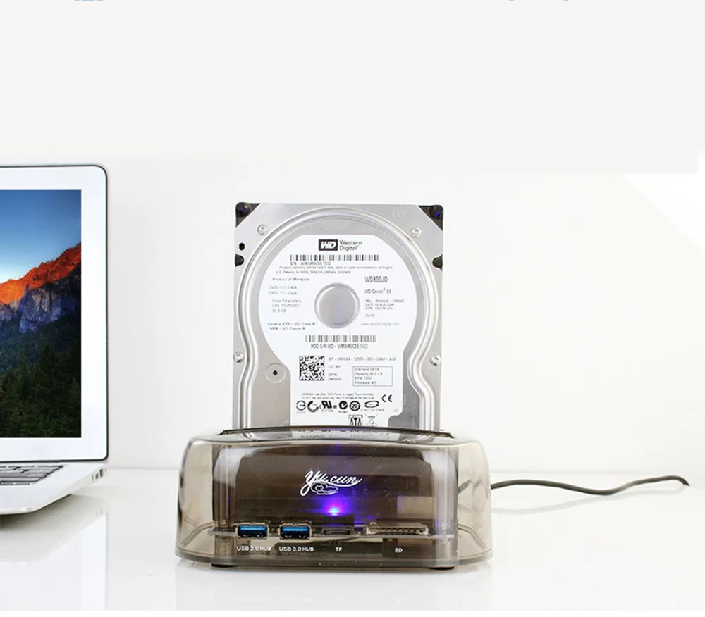 2 5/3 5 дюйма SATA SSD / HDD USB 3 0 6 Гбит/с интерфейс коробка для жесткого диска клонирование