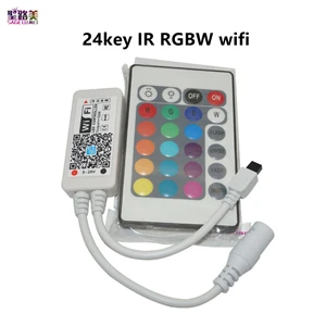 24key IR RGBW wifi Magic Home DC5V 12 в 24 в Bluetooth беспроводной WiFi контроллер, RGB/RGBW IR RF светодиодный контроллер для 5050 WS2811 WS2812B светодиодный пиксель полосы - Цвет: 24key IR RGBW wifi