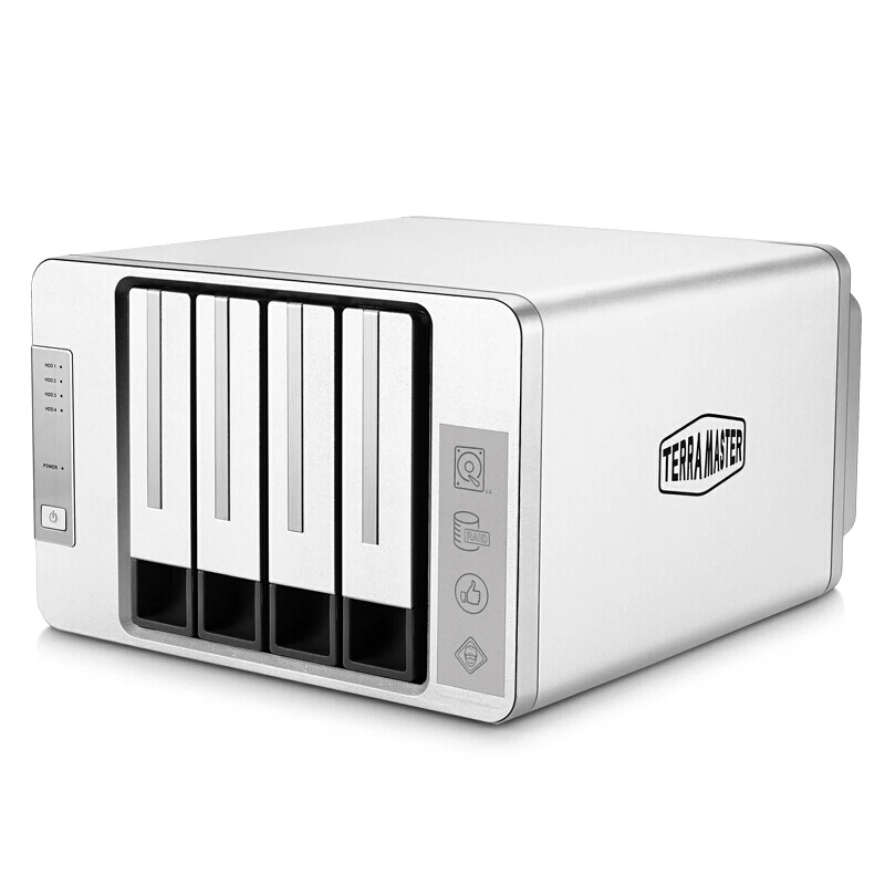 TerraMaster Original D4-310 USB3.0 Type C 4-Bay RAID Enclosure Support RAID 0/1/Single Exclusive 2+3 RAID Mode Hard Drive RAID