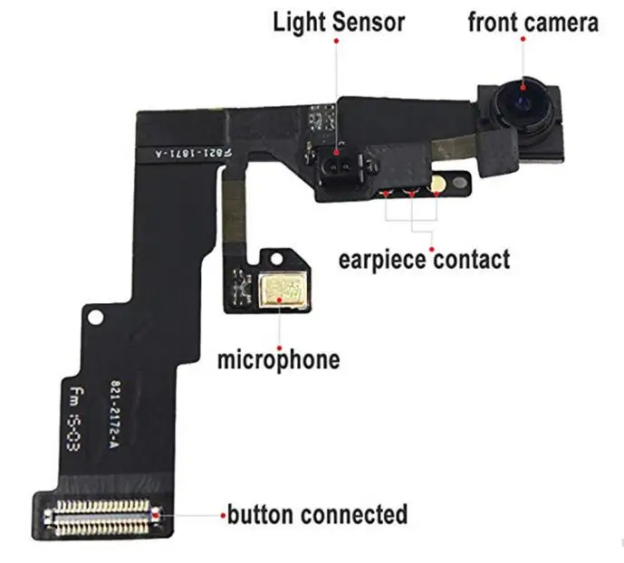 for iphone 6s front camera module flex cable Replacement Repair Part | Мобильные телефоны и аксессуары