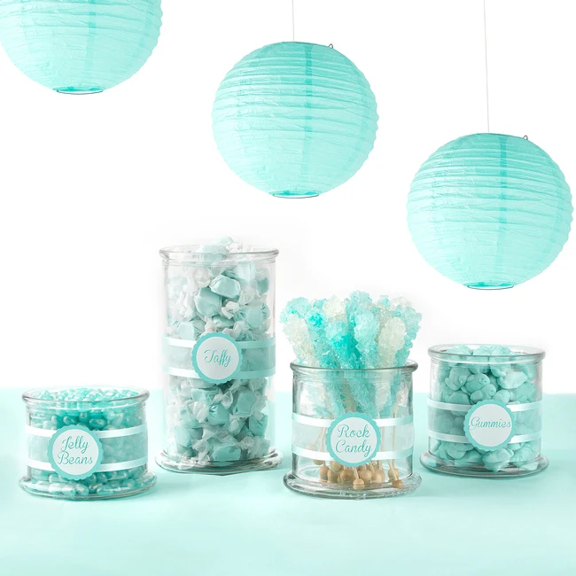 8pc Icing Blue (Mix 20cm 30cm) Chinese Paper Lanterns Decorative Balls Wedding Party Home Yard Garden Hanging Decor | Дом и сад