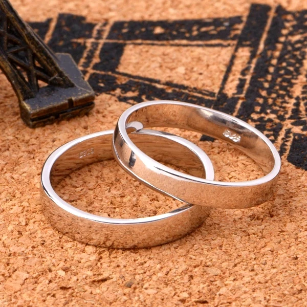 Мужские и женские парные кольца Almei недорогие серебряные Nuevos Anillos ювелирное