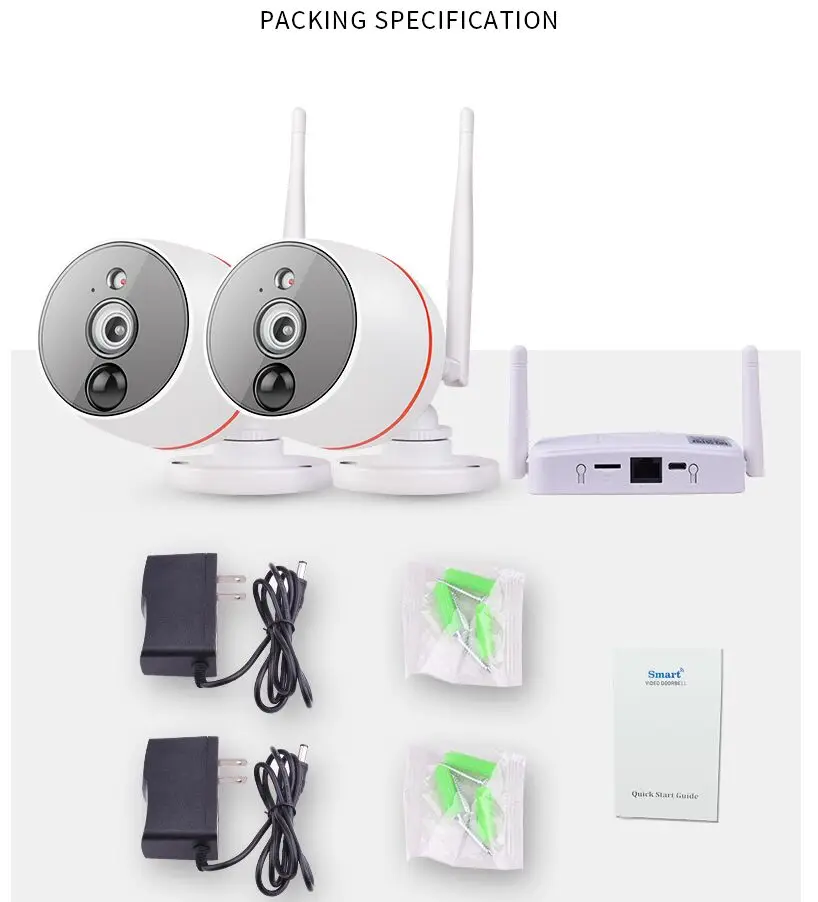 Камера для хранения SD карты 2 канала МП wifi 1080P HD IP|Система наблюдения| |
