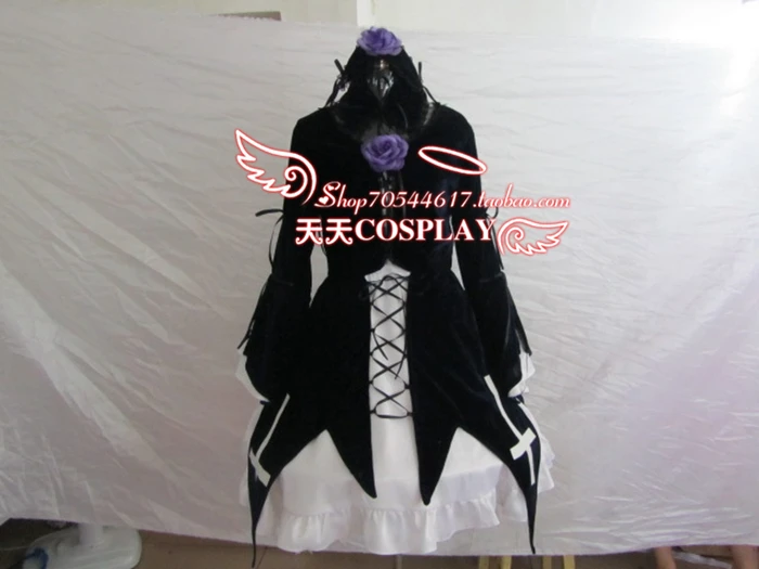 Rozen Maiden Suigintou Mercury Lampe dress Cosplay Costume K002 |