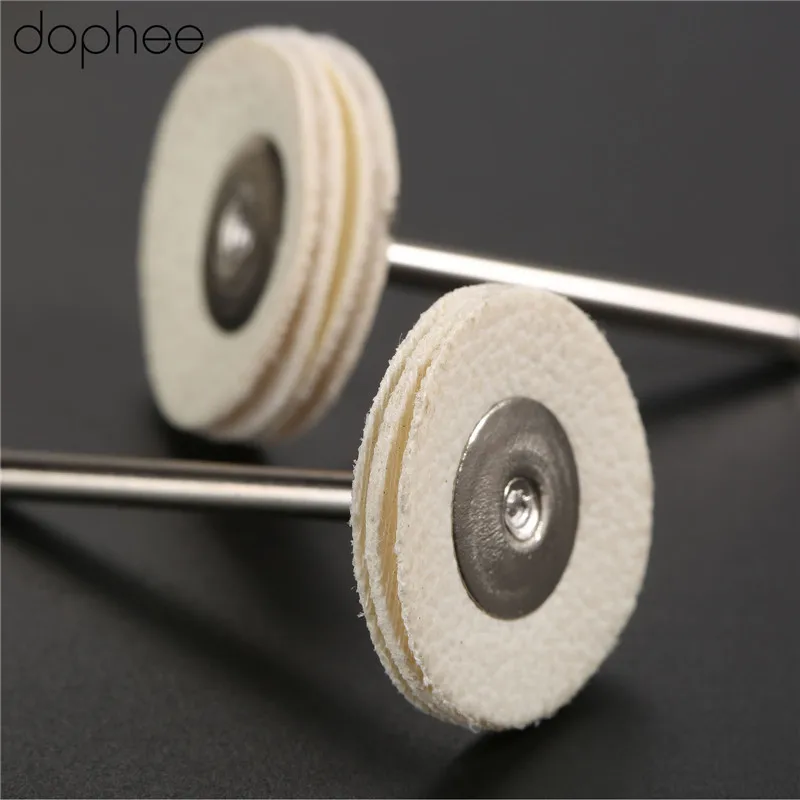 dophee 25MM Dremel Accessories Leather Polishing Buffing Wheel Brushes Grinding Pad for Rotary Tools 20PCS | Инструменты