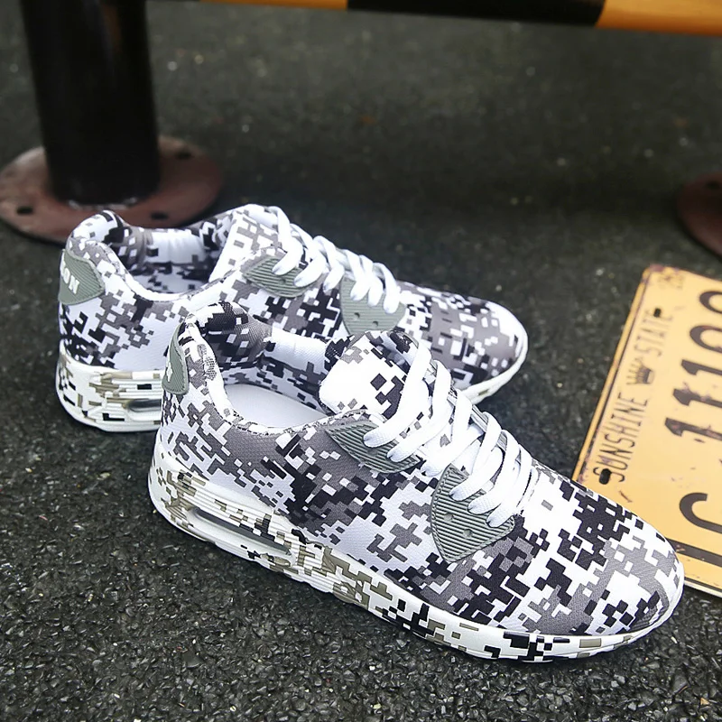New Unisex Camouflage Men Casual Shoes Spring Autumn Lace-up Lightweight Couple Canvas Plus size 36-46 | Обувь
