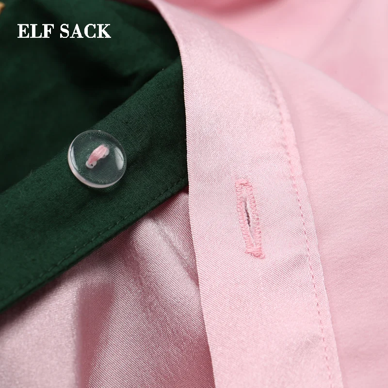 ELFSACK, весенний Женский Тренч, пальто s, повседневное, из кусков, с широкой талией, с капюшоном, пальто, негабаритный, на молнии, Женский Тренч