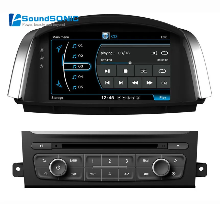 Для Renault Koleos Android 4.4 Авто Радио Automotivo GPS навигационной автомобильный DVD