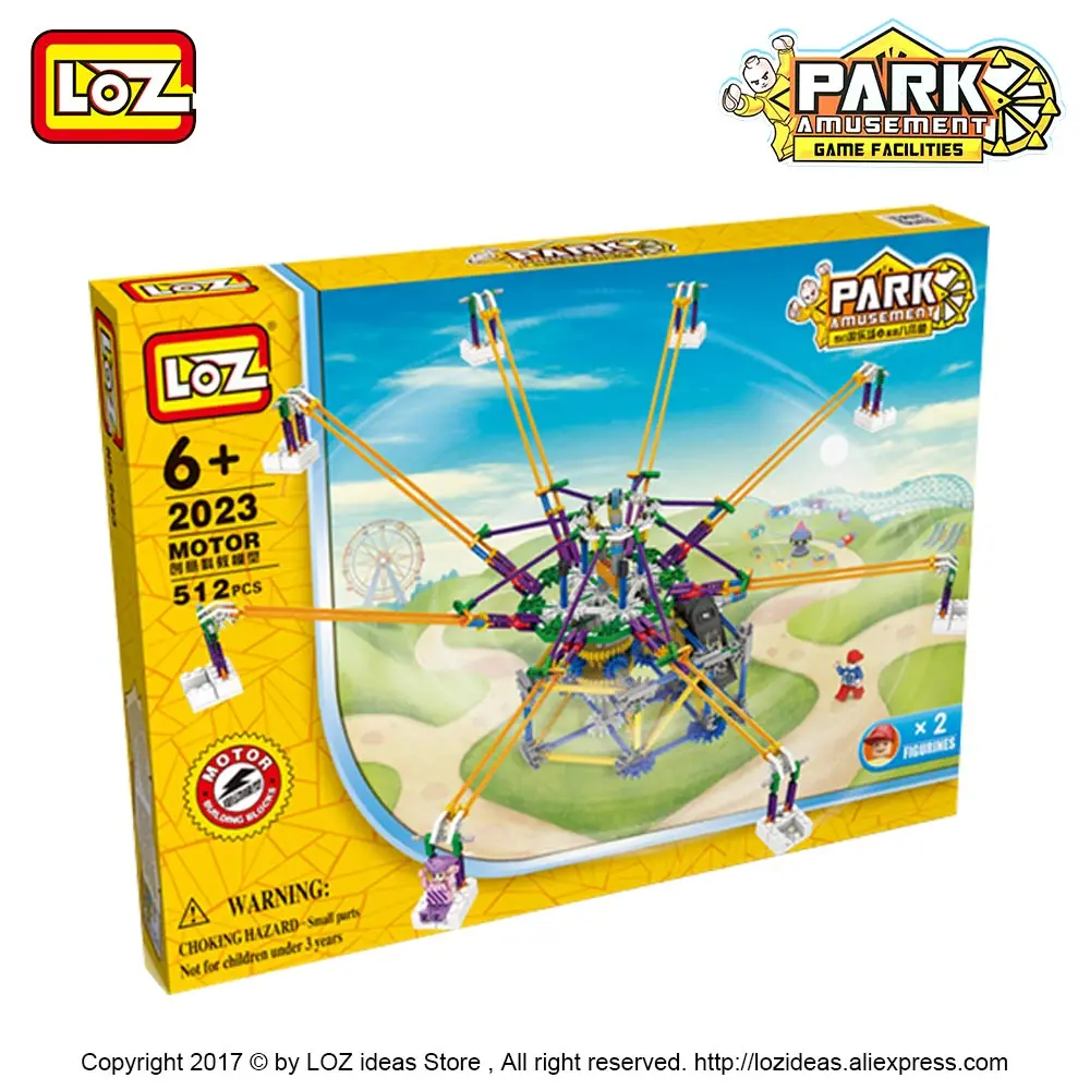 LOZ строительные блоки образовательные роторный стулья Модель парк развлечений