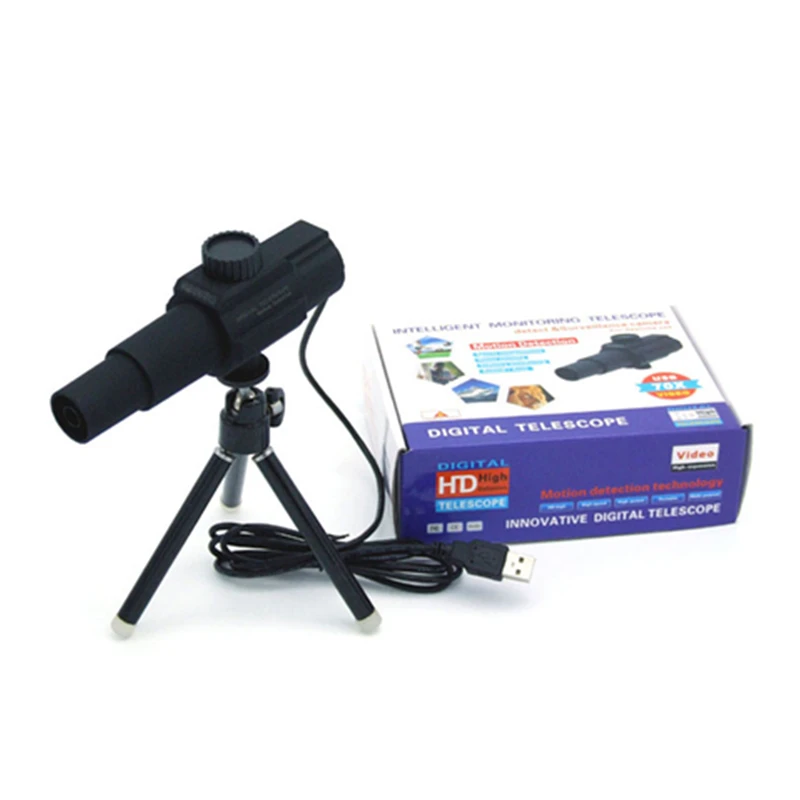 Smart Digital USB Telescope Monocular ZOOM 70X HD 2.0MP Adjustable Scalable Camera Monitor for Photographing Videotaping | Инструменты