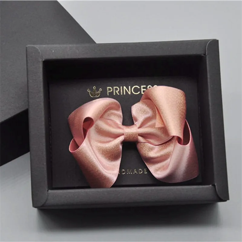 Бантом бантик из тесьмы для волос заколка девочек детей и подростков сделанная