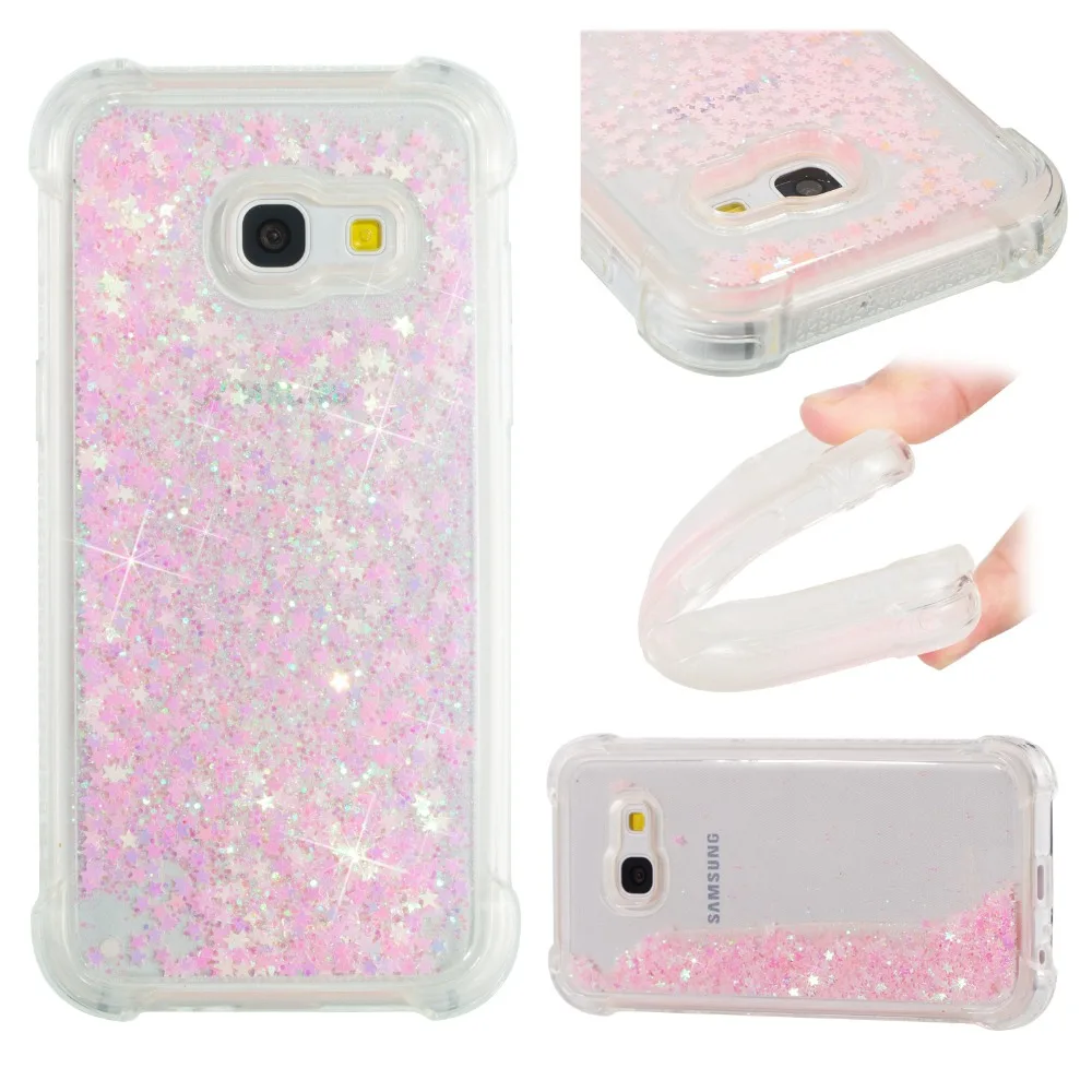 Cases for Galaxy A8 Plus A5 A7 A3 Quicksand Case Back Cover Anti-knock Samsung |