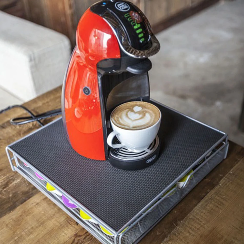 Подставка для кофейной машины, держатель для хранения, ящик для кофе Nespresso, ящики для капсул, органайзер, стойка, выдвижные ящики из нержавеющей стали