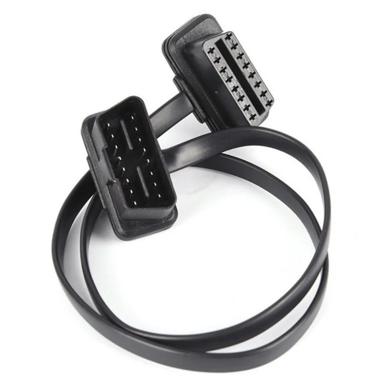 

OBD2 локоть 16 PIN плоский провод адаптер кабель OBD провод-удлинитель Полный сердечник/игольчатый провод