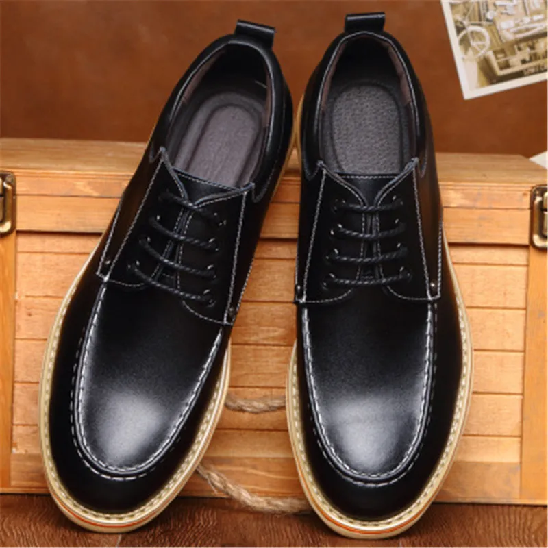 Мужские туфли на плоской подошве повседневные Мягкие Мокасины брендовая