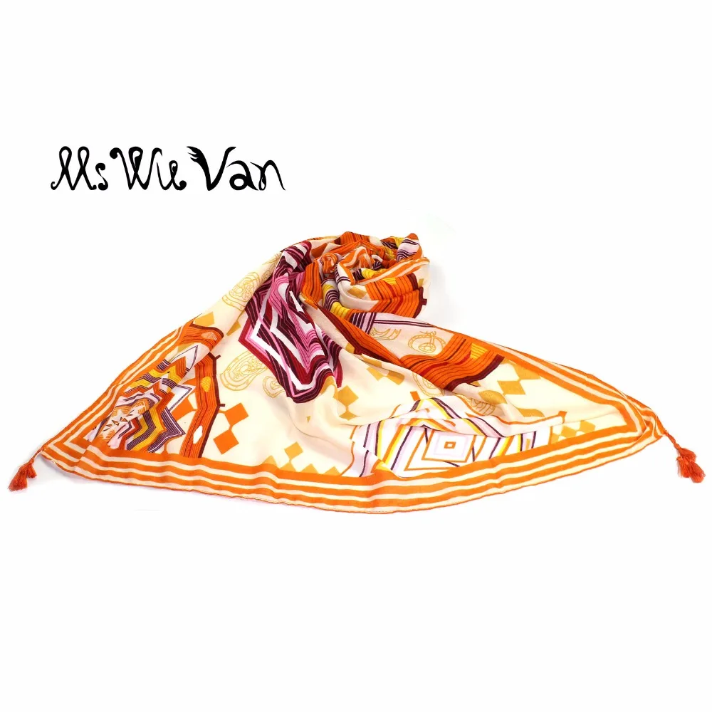 Богемный шарф для женщин геометрические шарфы хиппи племя этнический принт