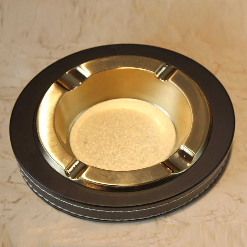 Мужская креативная эллиптическая пепельница из нержавеющей стали с 4 байонетами