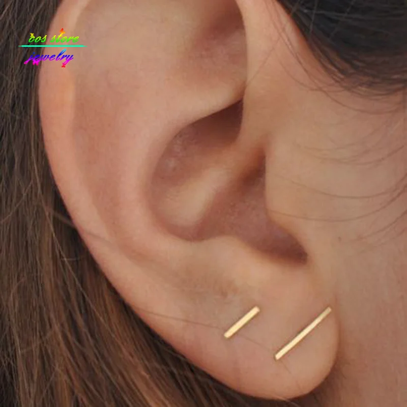 

Minimalist Brief Bar Stud Earrings For Women 2020 Femme Bijoux