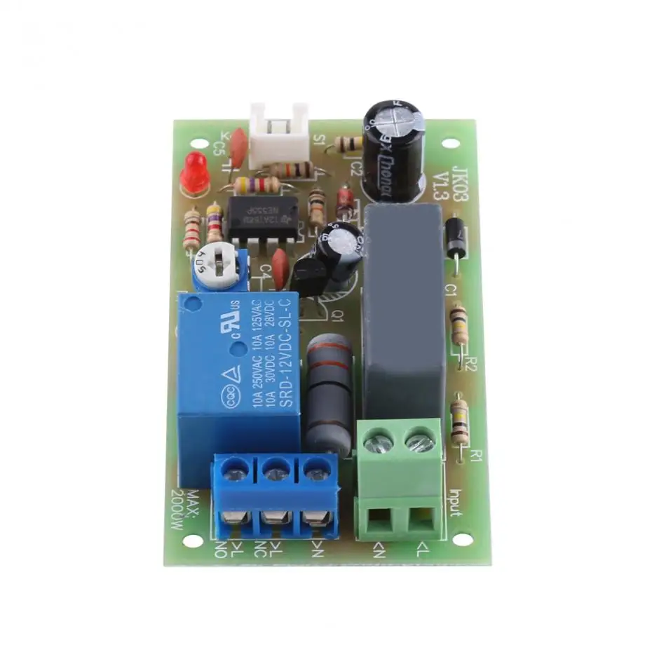 Модуль переключателя с задержкой таймера 220 В переменного тока 10 А релейный
