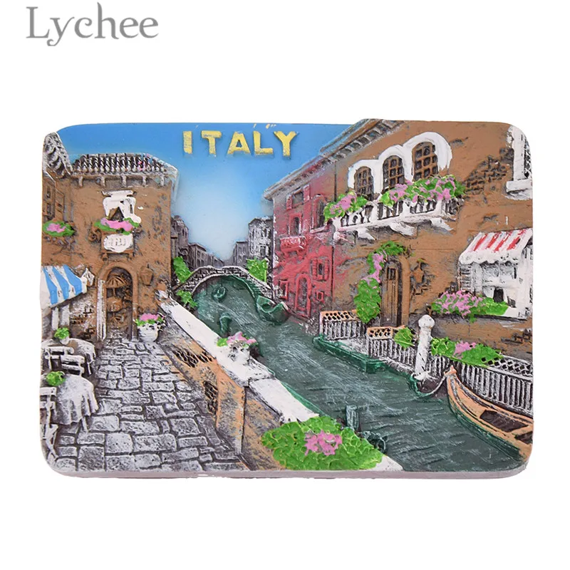 Полимерный магнит для холодильника Lychee Life Roma креативный 3D магнитный стикер