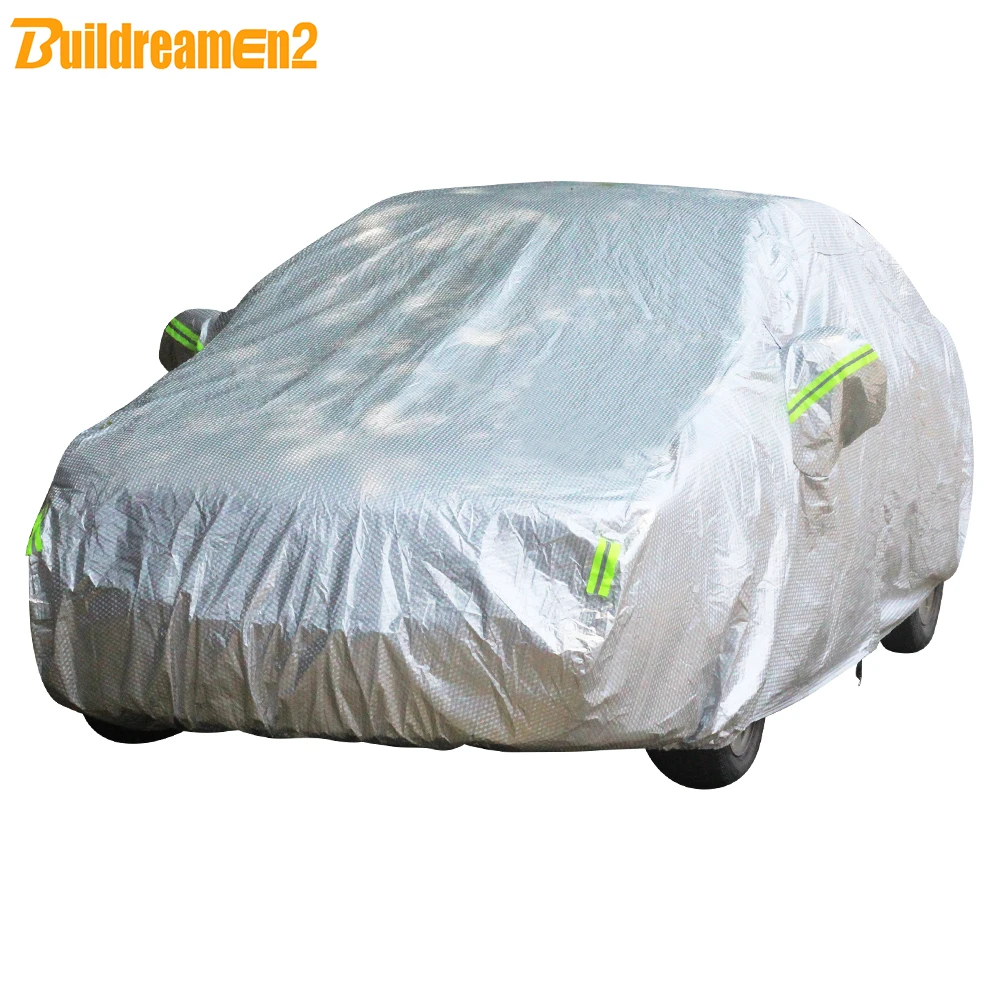 Buildremen2 Thick Car Cover Sun Hail Rain Protection Cover Waterproof For Alfa Romeo 147 166 GT 156 159 8C MiTo Giulietta Spider