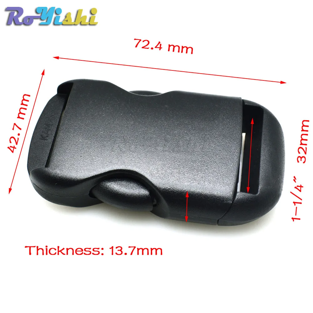 Пластиковая одинарная Регулируемая круглая пряжка для рюкзака багажа| |