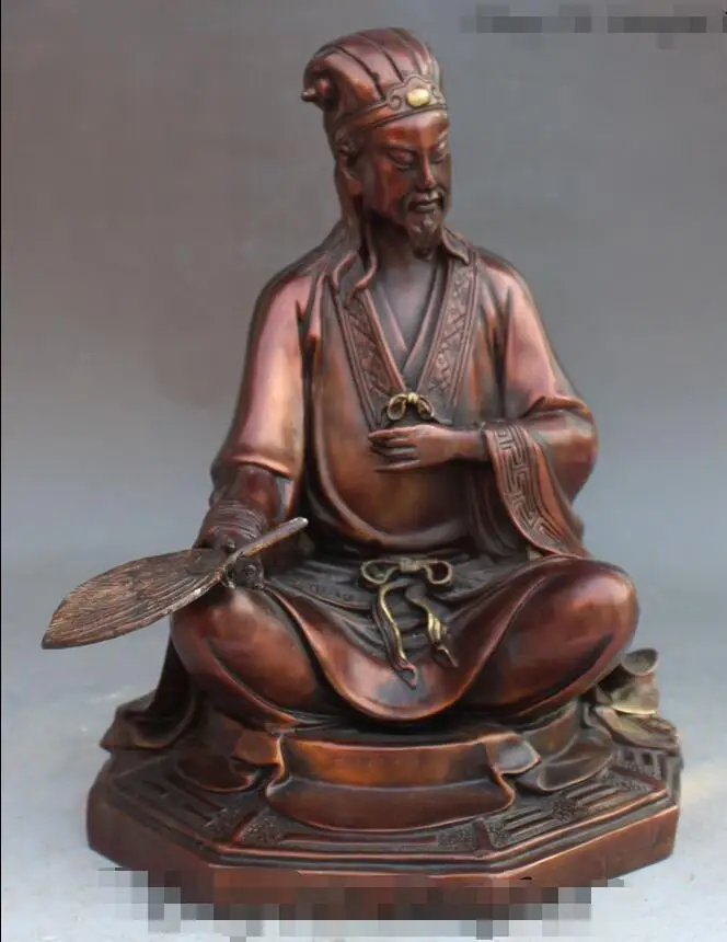 10-дюймовая китайская медная история милитаристский статистка-Фантазер Zhuge Liang