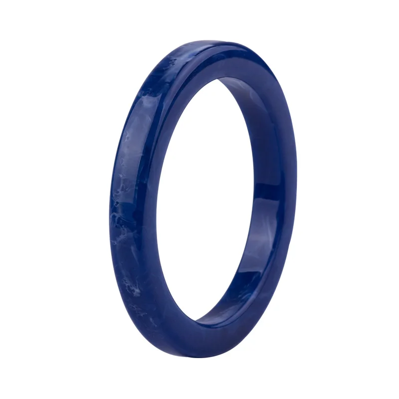 blue Винтажные новые модные браслеты-манжеты из смолы, браслеты для женщин, разноцветные акриловые широкие браслеты с геометрическим орнаментом, Женские Простые очаровательные ювелирные изделия - Окраска металла: blue