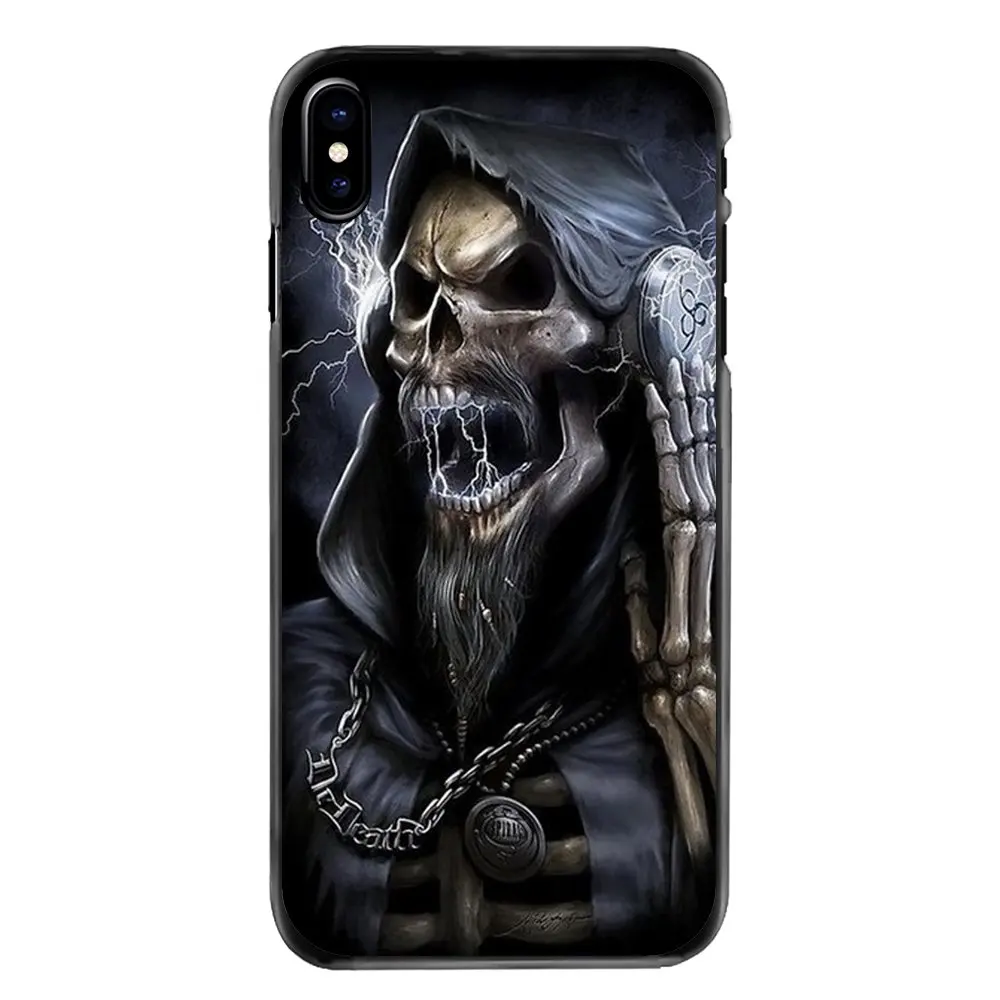 Grim Reaper Череп Скелет для Huawei P7 P8 P9 P10 Lite Plus 2017 2016 Honor 5C 6 4X 5X Mate 8 7 9 аксессуары чехол