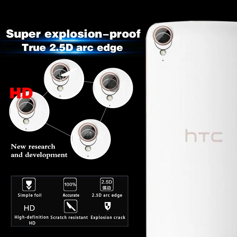 Аксессуар для задней камеры Защитная пленка экрана HTC Desire 828 828w закаленное стекло
