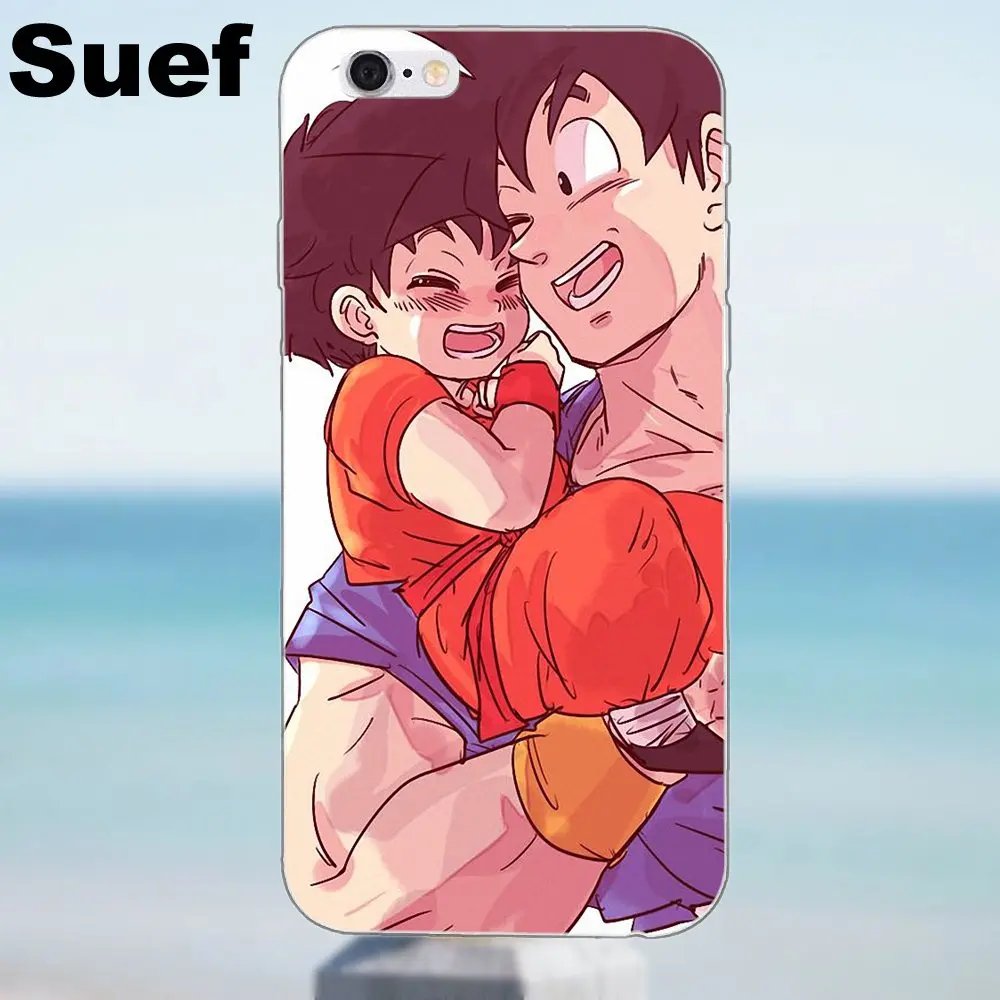 Suef для iPhone 4 4S 5 5S 5C SE 6 6S 7 8 Plus X Samsung Galaxy J1 J3 J5 J7 A3 A5 2016 2017 TPU чехол телефона Son Goku Dragon Ball