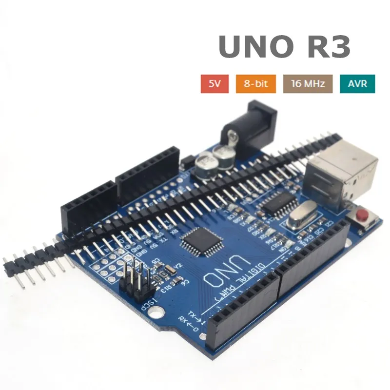 uno r3 Высокое качество один набор UNO R3(CH340G) MEGA328P для Arduino UNO R3+ USB кабель ATMEGA328P-AU макетная плата - Цвет: uno r3