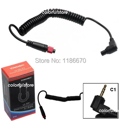 Free Ship! Yongnuo Wireless Remote Shutter Release Cable C1 For Flash Trigger Receiver RF-602 RF602 Canon 1000D 1100D 550D 60D |