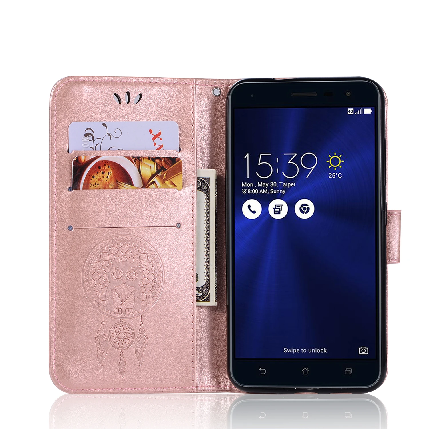 Чехол-книжка для Asus ZenFone 3 ZE520KL Z017D Z017DA Z017DB ZE ZE520 520 520KL KL кожаный чехол ASUS_Z017D Funda |