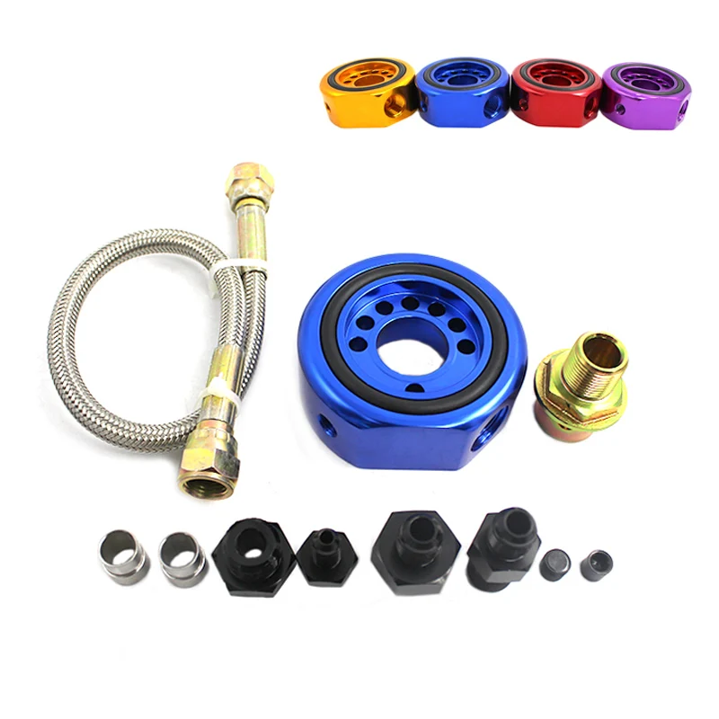 CNSPEED VTEC OIL SUPPLY ADAPTER CONVERSION KIT for ACURA HONDA Oil Filter Sender Sandwich Plate Cooler Adapter YC100336 | Автомобили и