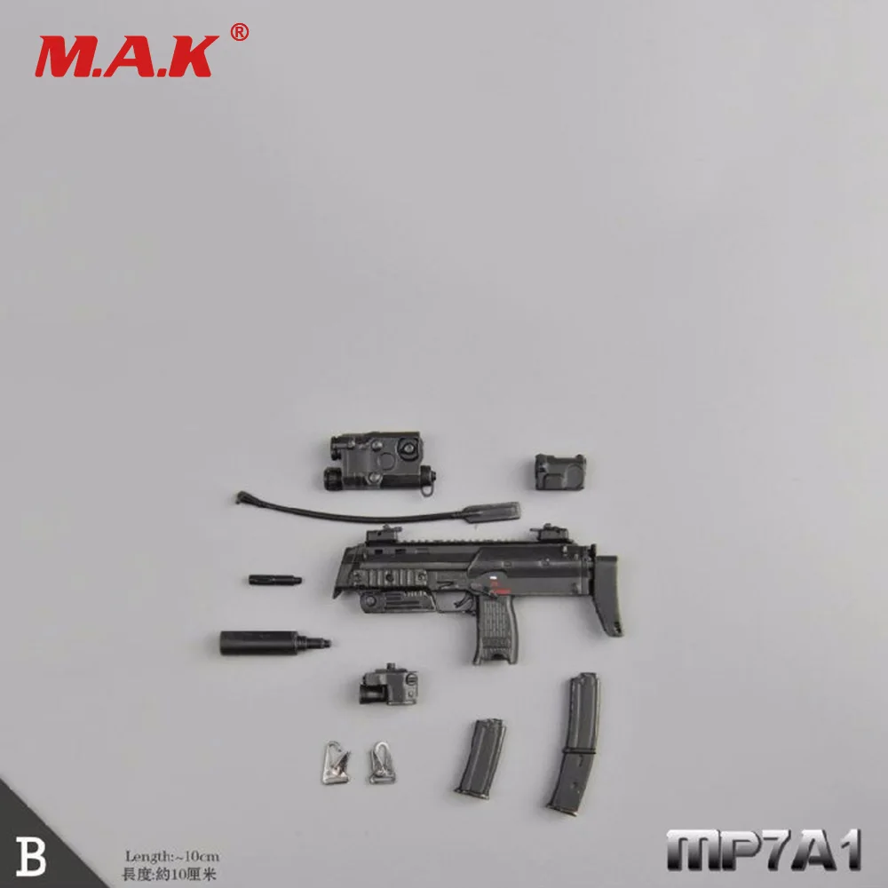1/6 Scale Action Figure Gun Weapon Model Toys MP7A1 Submachine A/B/C 3 Colors | Игрушки и хобби