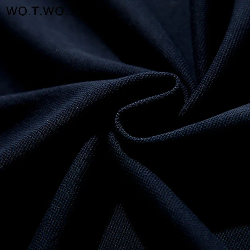 WOTWOY/летние женские платья миди с принтом темно-синие свободные Сарафаны круглым