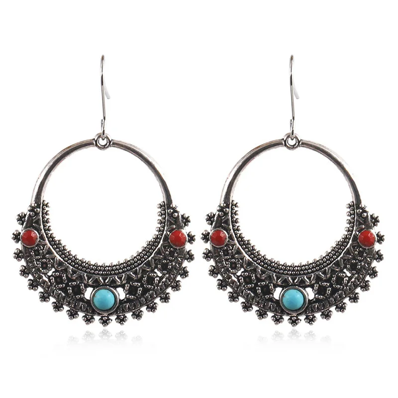 Турецкие винтажные индийские серьги Jhumka для женщин свадебные этнические