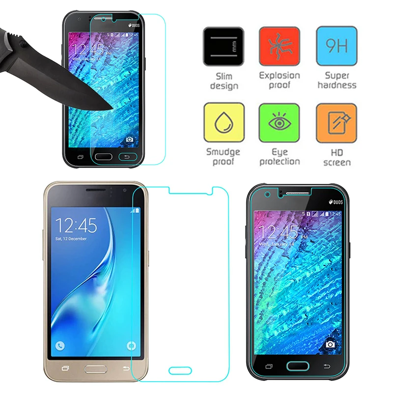Закаленное стекло 2.5D для Samsung Galaxy Grand Prime & Core A3 A300 A5 A500 J1 J5 J1mini 2015 2016 защитная пленка