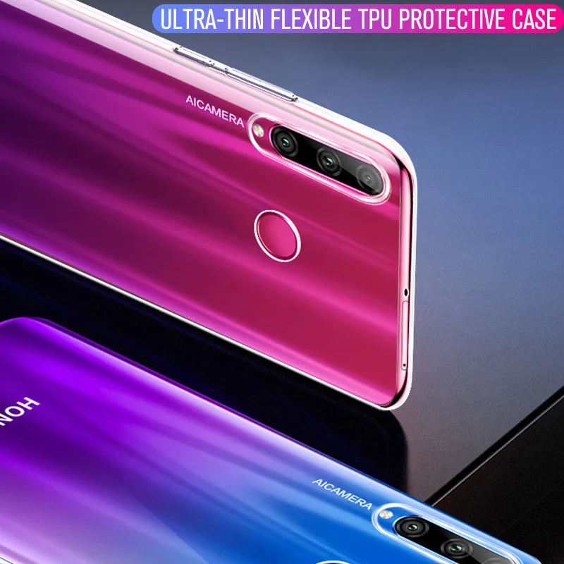 Ultra-thin TPU Clear Case For Huawei Honor 20 10 Lite Pro 8X View V20 Soft Silicone Mobile Phone Protective Shell |