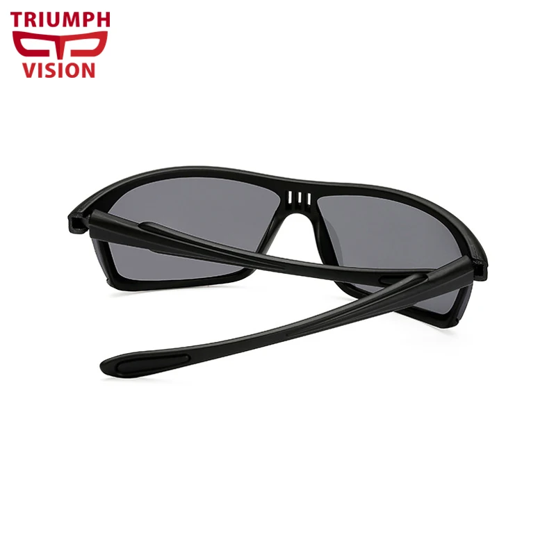 Мужские солнцезащитные очки с защитой UV400 TRIUMPH VISION черные пластиковые