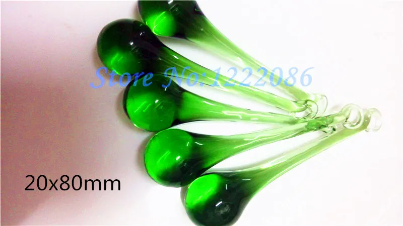 50Pcs Chandelier Crystals Green 80mm Raindrop Prisms Pendants Lamp Parts Free Shipping | Лампы и освещение
