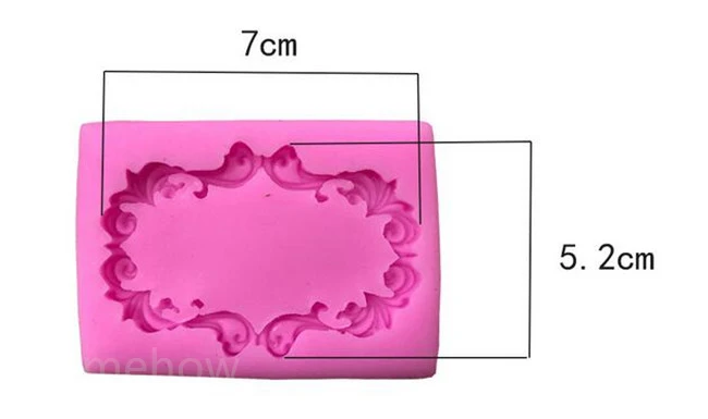 1 шт./лот винтажная фоторамка в европейском стиле силиконовая форма 7*5 2*1 2 см кекс
