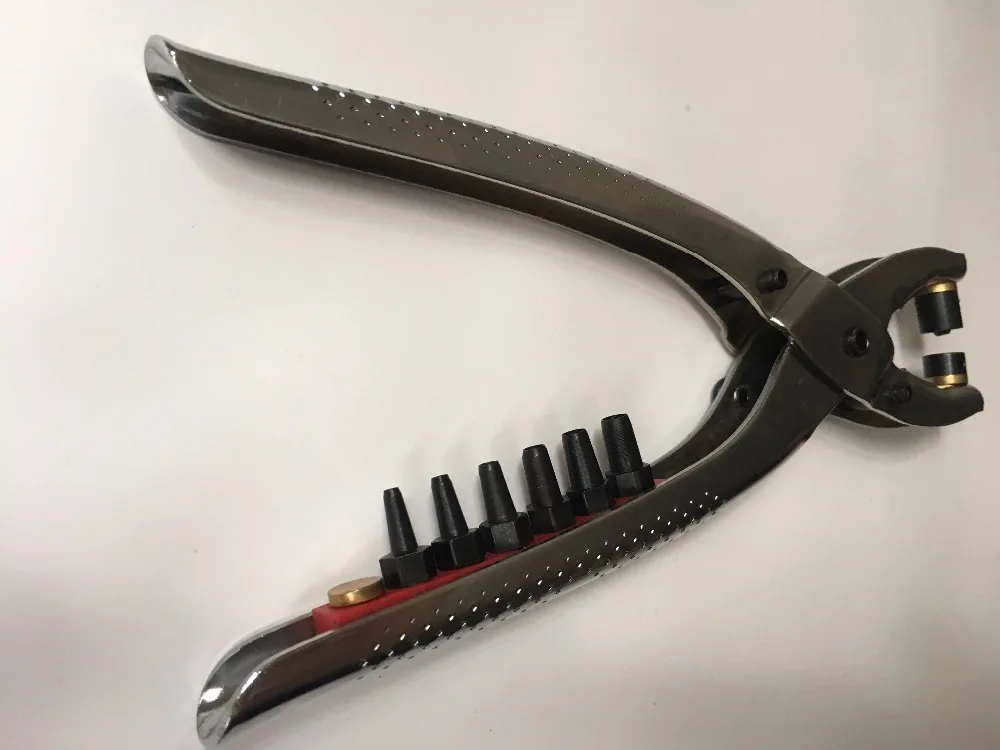 Бесплатная доставка заклепки проушины дырокол плоскогубцы инструмент с 100 шт.