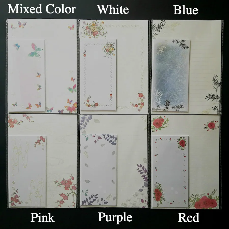 Жемчужный тиснением серии 3d письмо площадку Бумага и конверты (6 Простыни