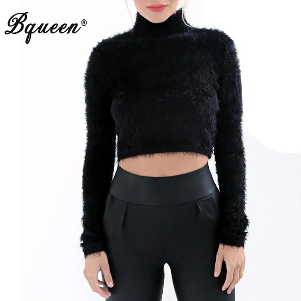 

Bqueen 2017 New Fashion Long Sleeve O-Neck Slim Pullover Sweater